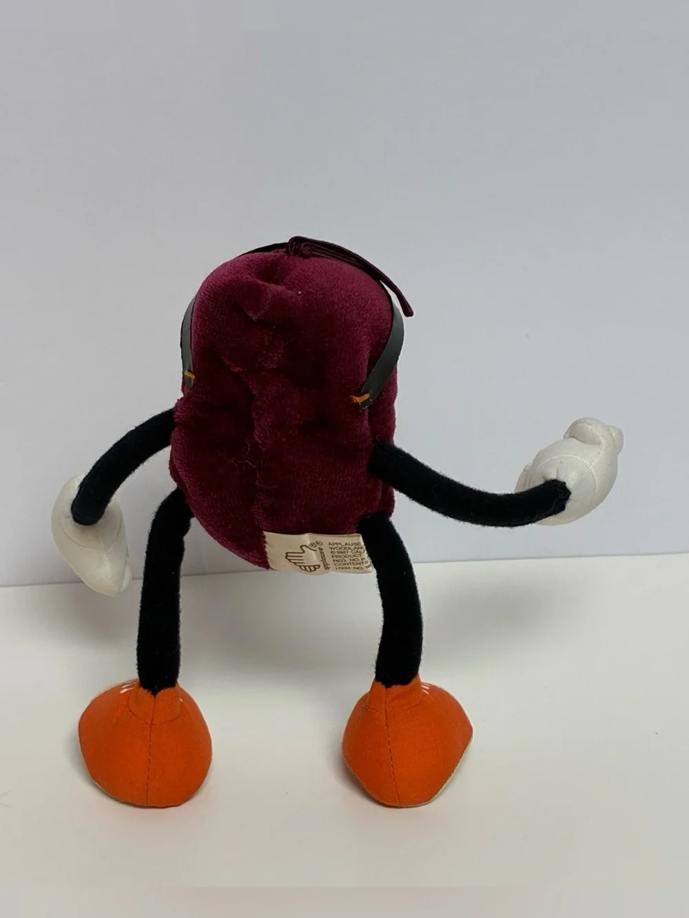Hardee's Vintage Plush Figure California Raisins 7.5
